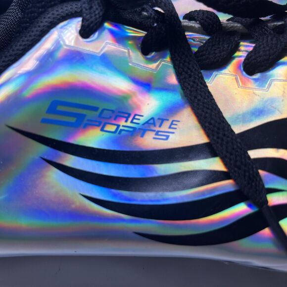 Thestron Track Spikes Shoes Men's Size 11 Silver Holographic Sprint Racing NWOB - Picture 6 of 13